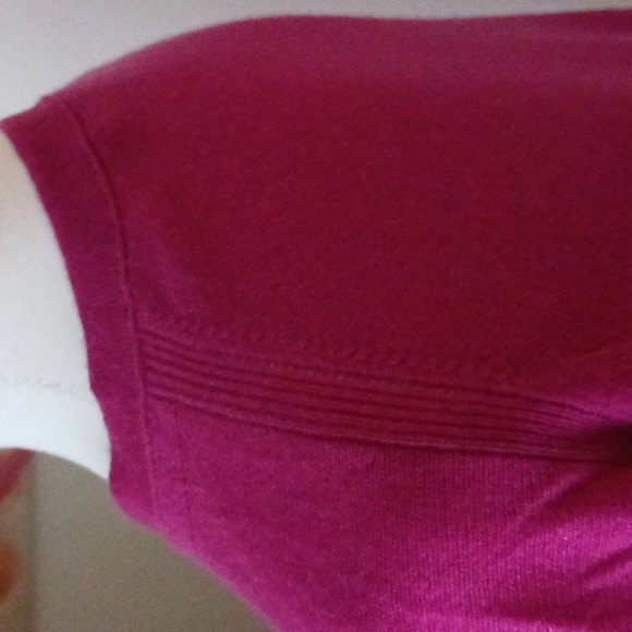 Vince sweater crew neck long sleeve Pullover Cashmere fuschia pink size M - Picture 6 of 11